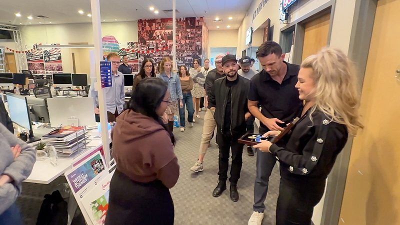A video shared on X shows Erika Kirk at the Turning Point USA office surrounded by staff members, proudly showing them the Presidential Medal of Freedom awarded to her late husband, Charlie Kirk.
In the clip posted by Mikey McCoy, Charlie Kirk’s former chief of staff, Erika speaks movingly to the assembled team.
In the clip, she can be heard saying, ‘I wanted you guys all to see the Medal of Freedom and be able to look at it and the back of it.’
‘You guys are all part of the legacy. Thank you,’ she says warmly.
The Presidential Medal of Freedom is the highest civilian award in the U.S. It was awarded posthumously to Charlie Kirk by President Donald Trump on Oct. 14, 2025, a date that would have been Kirk’s 32nd birthday. 
Erika accepted the award on her husband’s behalf at a ceremony in the Rose Garden at the White House. She also delivered remarks highlighting her husband’s beliefs and sacrifice.
Charlie Kirk was assassinated on September 10, 2025, while speaking at a Turning Point USA event at Utah Valley State University in Orem, Utah.
Following her husband’s death, Erika was unanimously appointed CEO and chair of Turning Point USA’s board.
This post appeared first on FOX NEWS Erika Kirk shows TPUSA staff Charlie’s Medal of Freedom: ‘You guys are all part of the legacy’